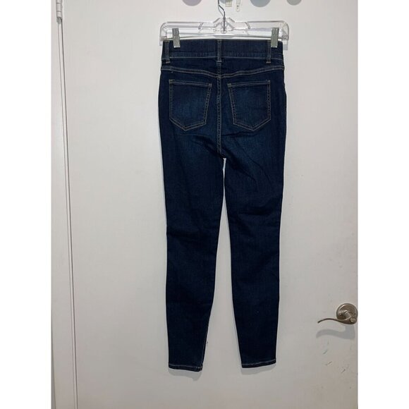 Spanx Womens High Rise Skinny Ankle Denim Jeans Dark Wash Size XS Cotton Stretch - Picture 5 of 11